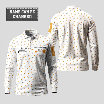 Life Essentials Long Sleeve Polo