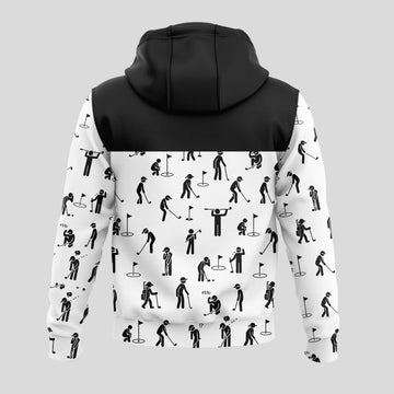 Funny Golfers Pattern Hoodie