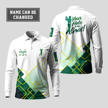 Your Hole In My Goal Long Sleeve Polo