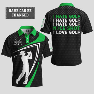 I Hate Golf Nice Shot Polo Shirt