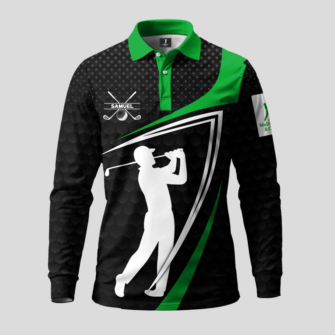 I Hate Golf Nice Shot Long Sleeve Polo