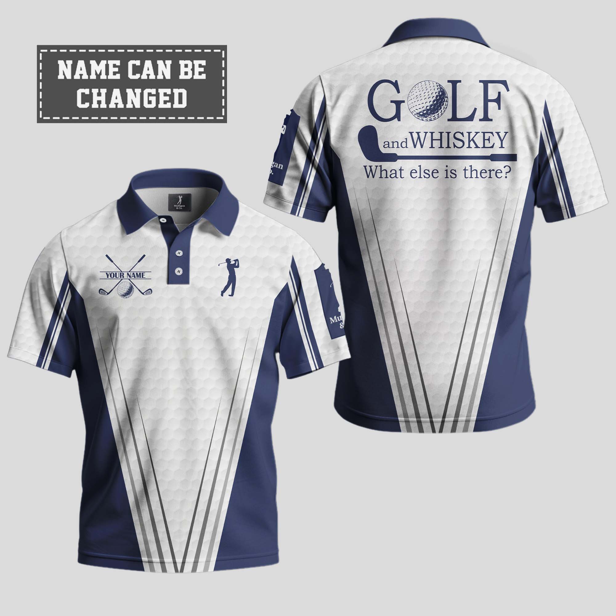 Golf And Whiskey What Else Is There Polo Shirt