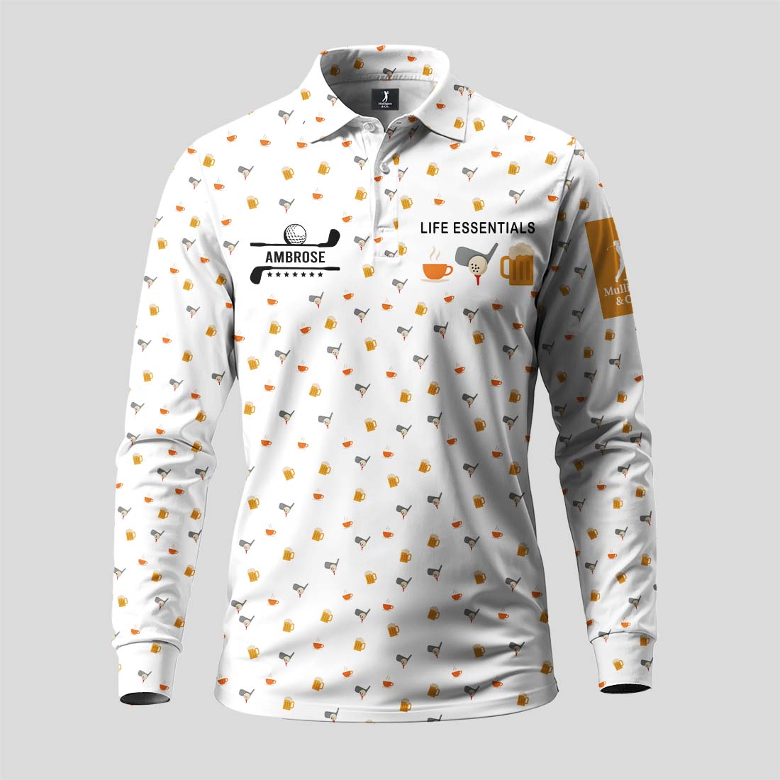 Life Essentials Long Sleeve Polo