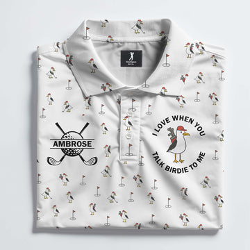 I Love When You Talk Birdie To Me Polo Shirt