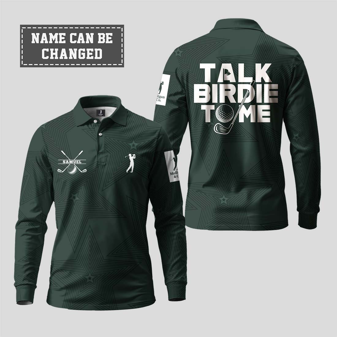 Talk Birdie To Me Long Sleeve Polo