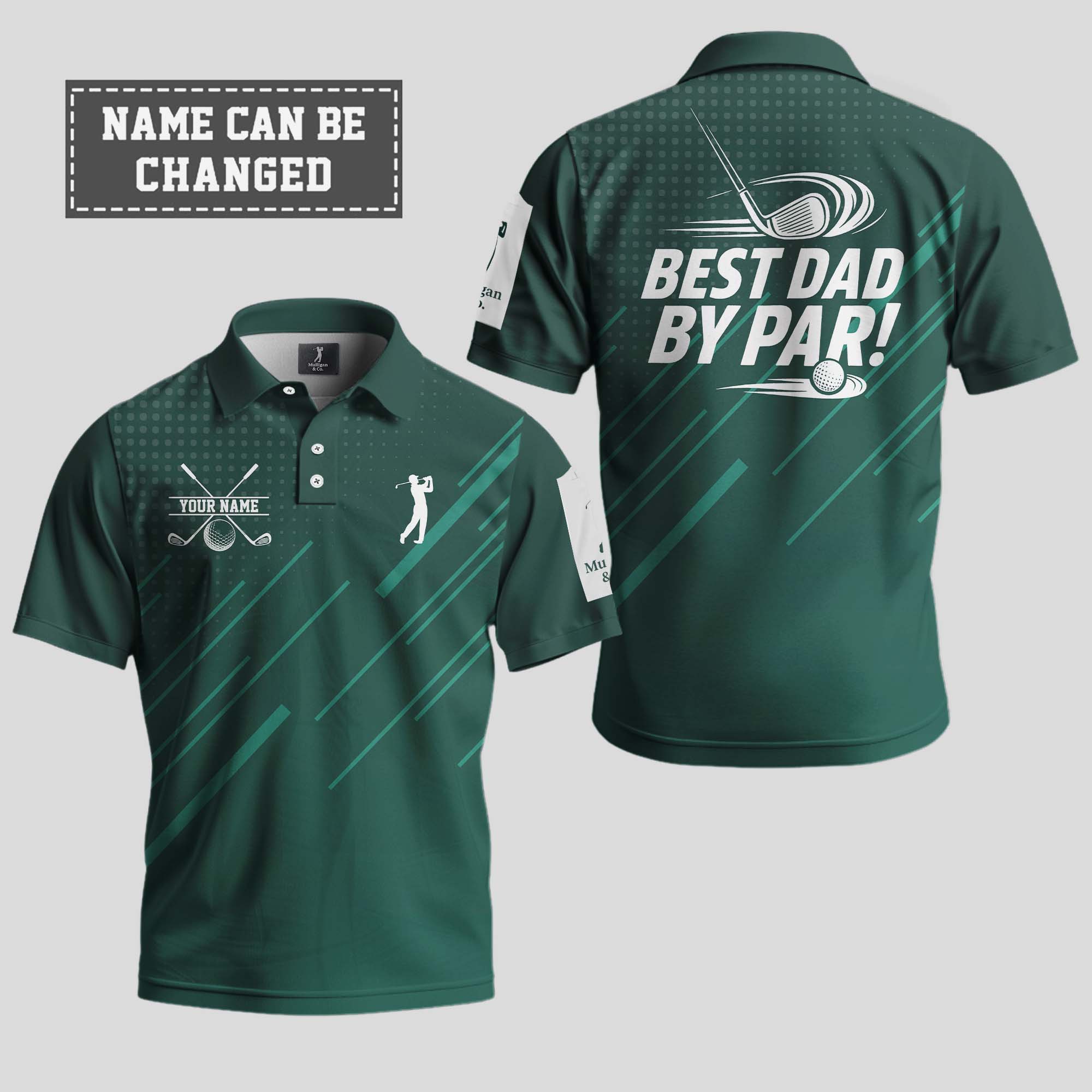 Best Dad By Par Polo Shirt