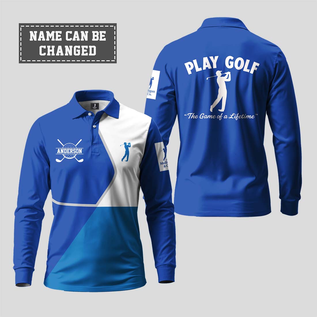 Play Golf The Game Of A Lifetime Long Sleeve Polo