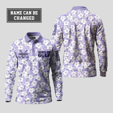 Born To Golf Long Sleeve Polo