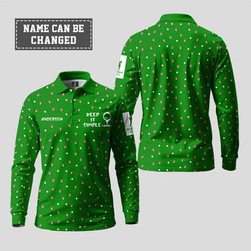 Keep It Simple Long Sleeve Polo
