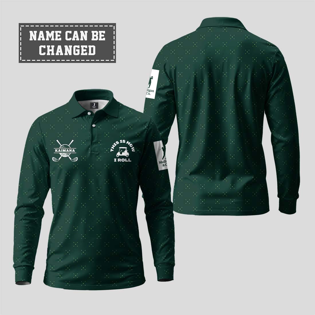This is How I Roll Golf Long Sleeve Polo
