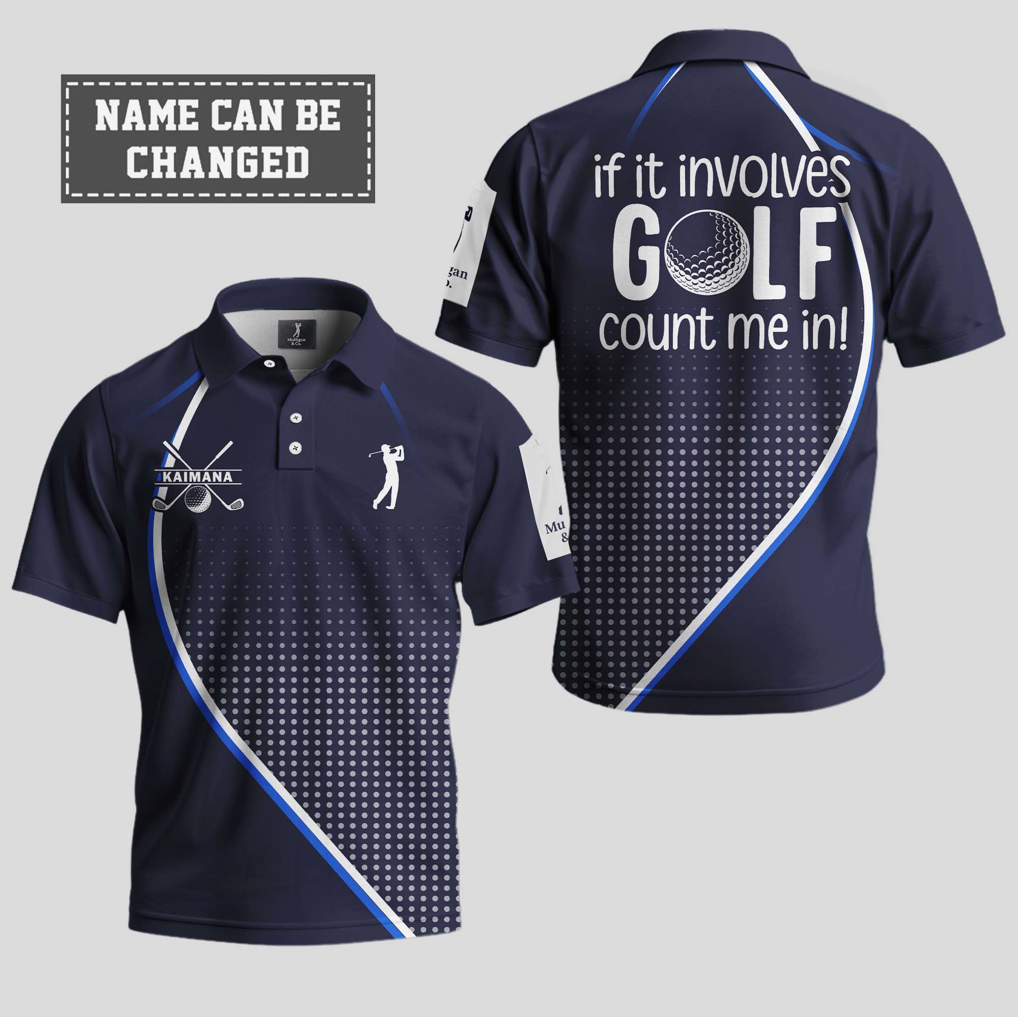 If It Involves Golf, Count Me In Polo Shirt