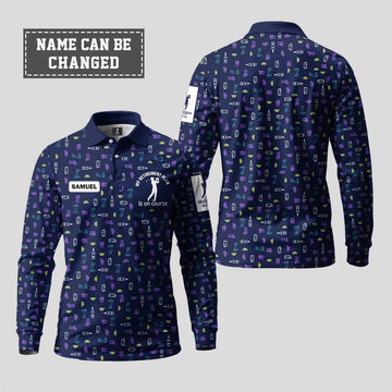 My Retirement Plan Is On Course Long Sleeve Polo