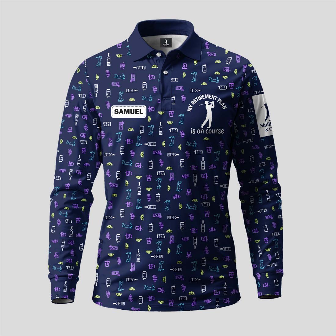 My Retirement Plan Is On Course Long Sleeve Polo