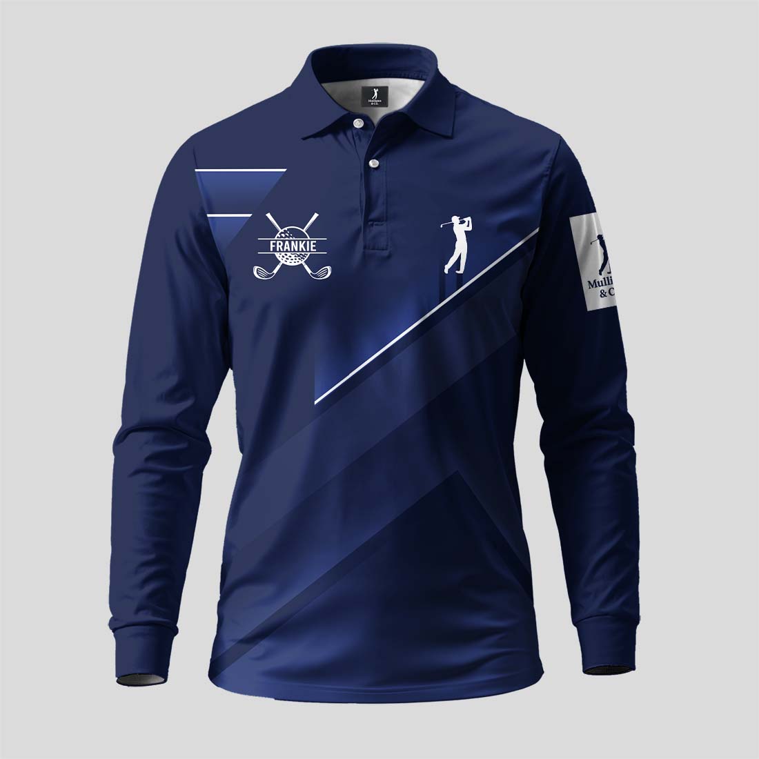 Over Par and Under the Influence Golf Long Sleeve Polo