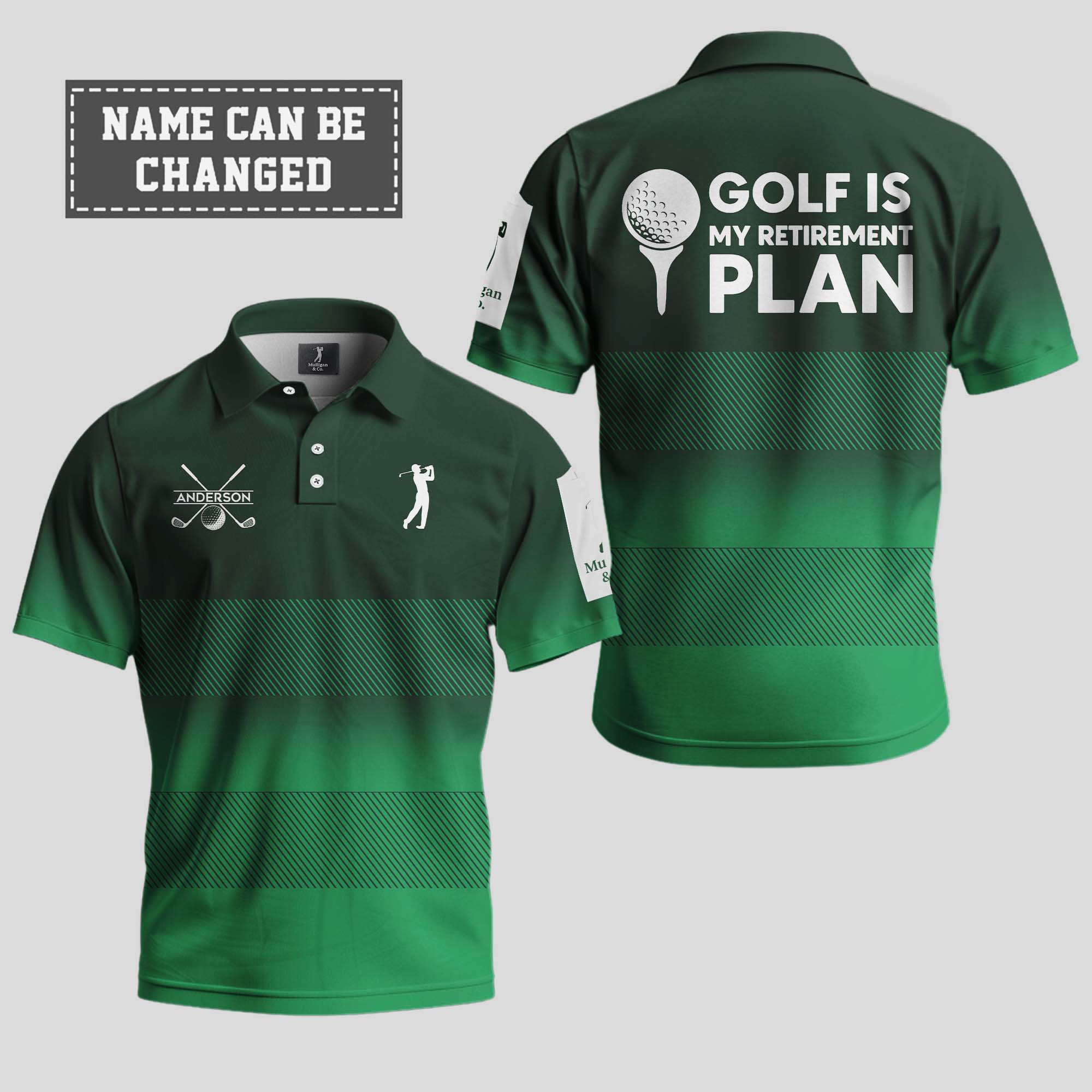 Golf Is My Retirement Plan Polo Shirt