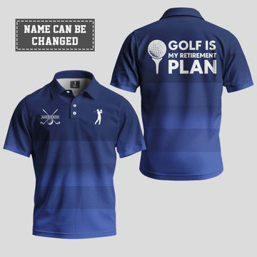 Golf Is My Retirement Plan Polo Shirt 2