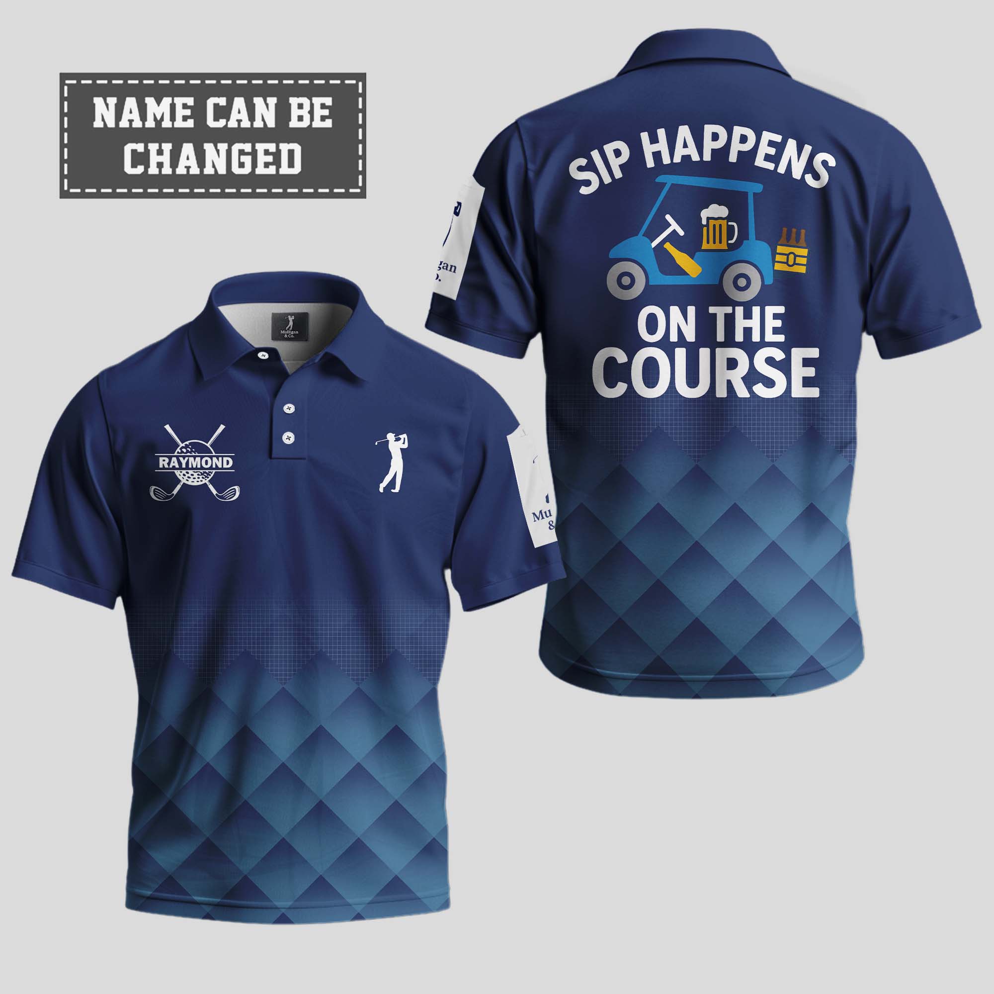 Sip Happens on the Course Polo Shirt