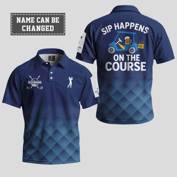 Sip Happens on the Course Polo Shirt