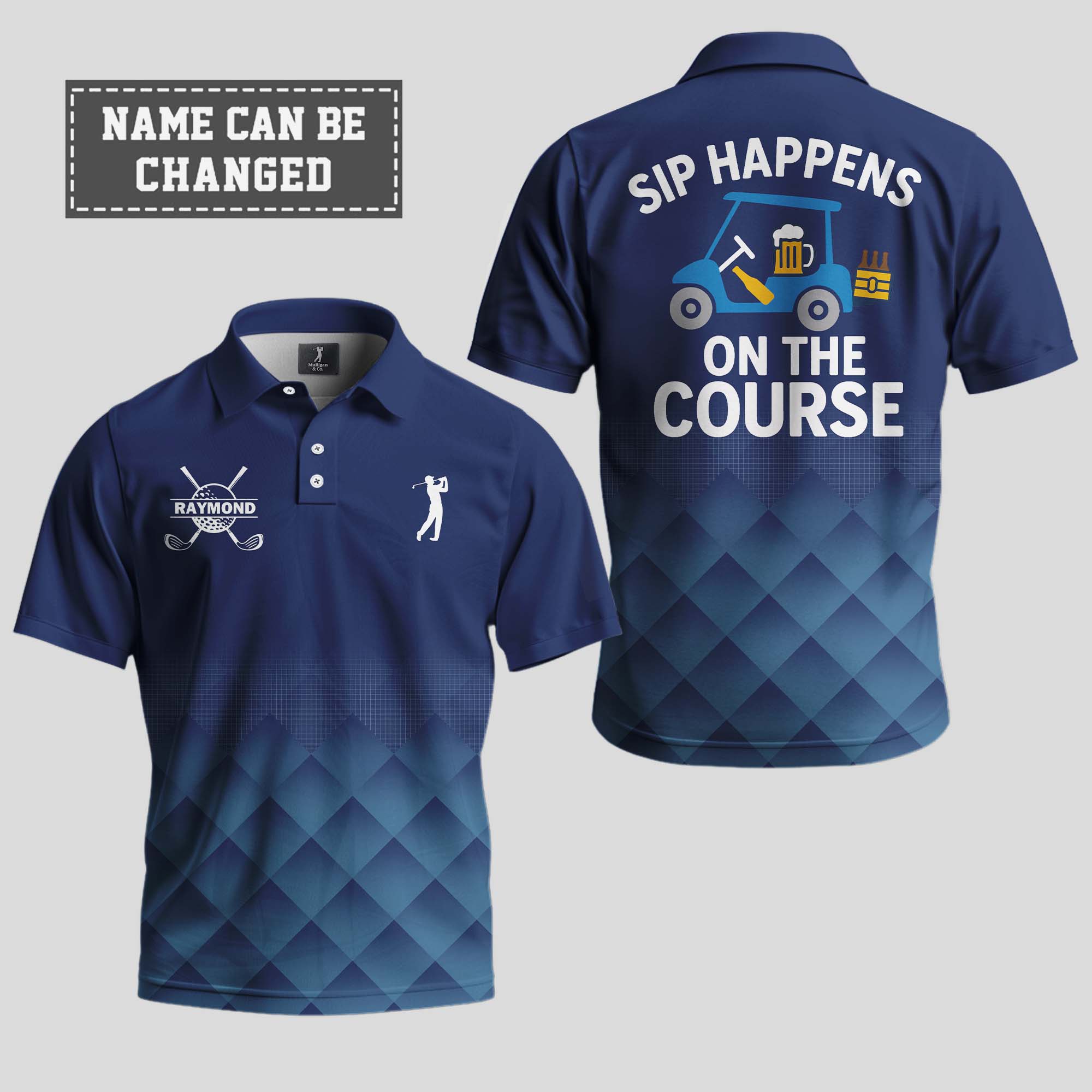Sip Happens on the Course Polo Shirt 2