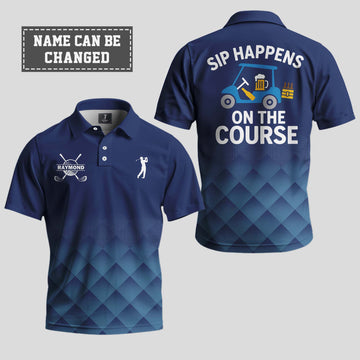 Sip Happens on the Course Polo Shirt 2
