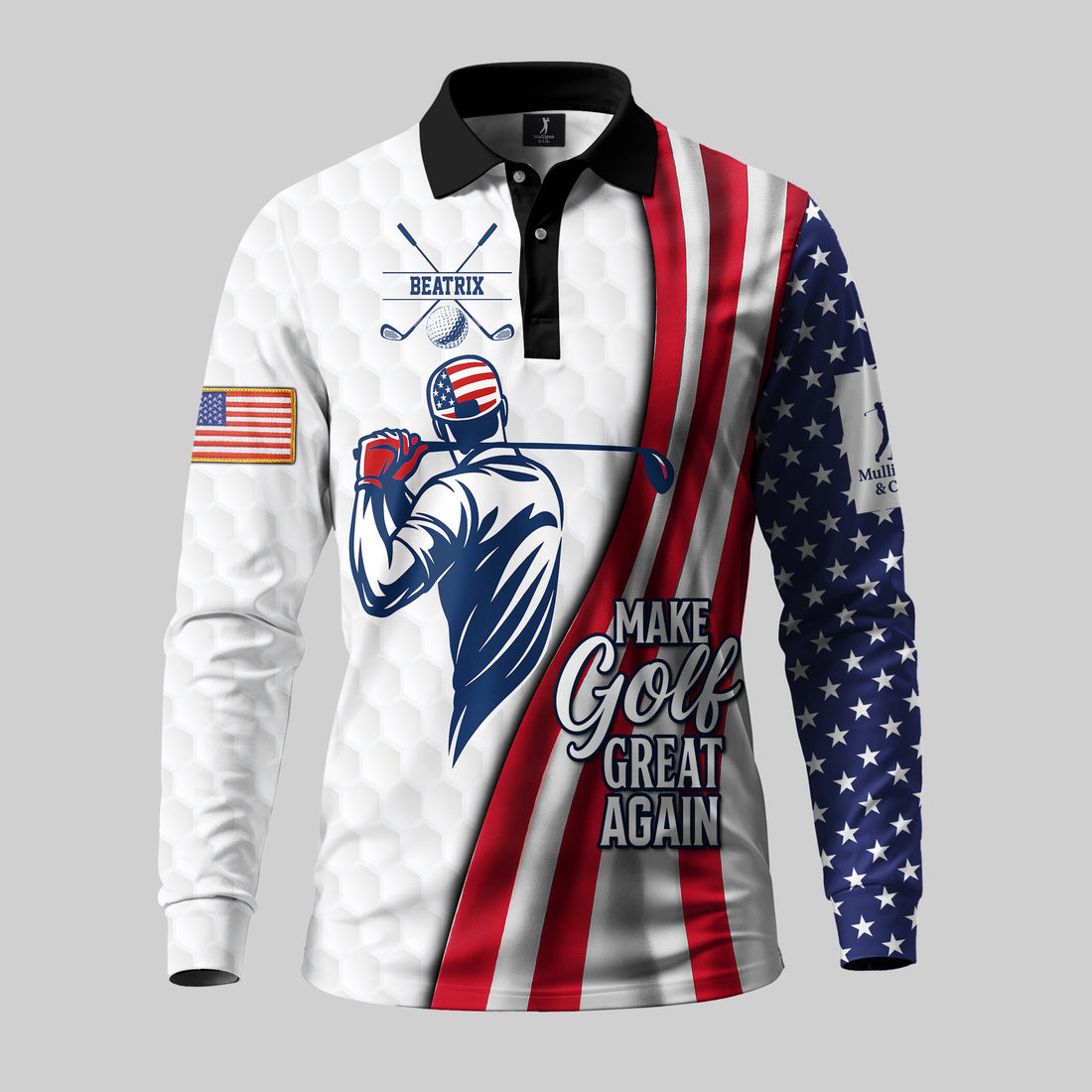 Make Golf Great Again Long Sleeve Polo