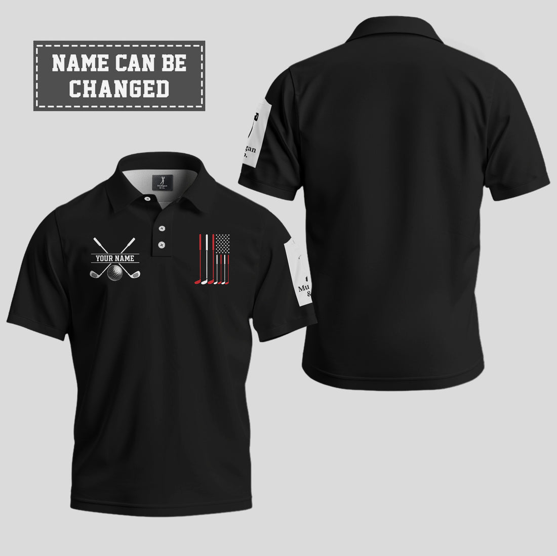 American Flag Polo Shirt