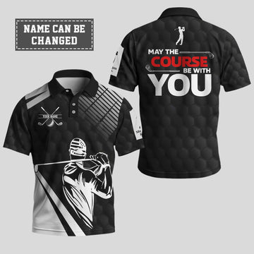 May The Course Be With You Golf Polo Shirt
