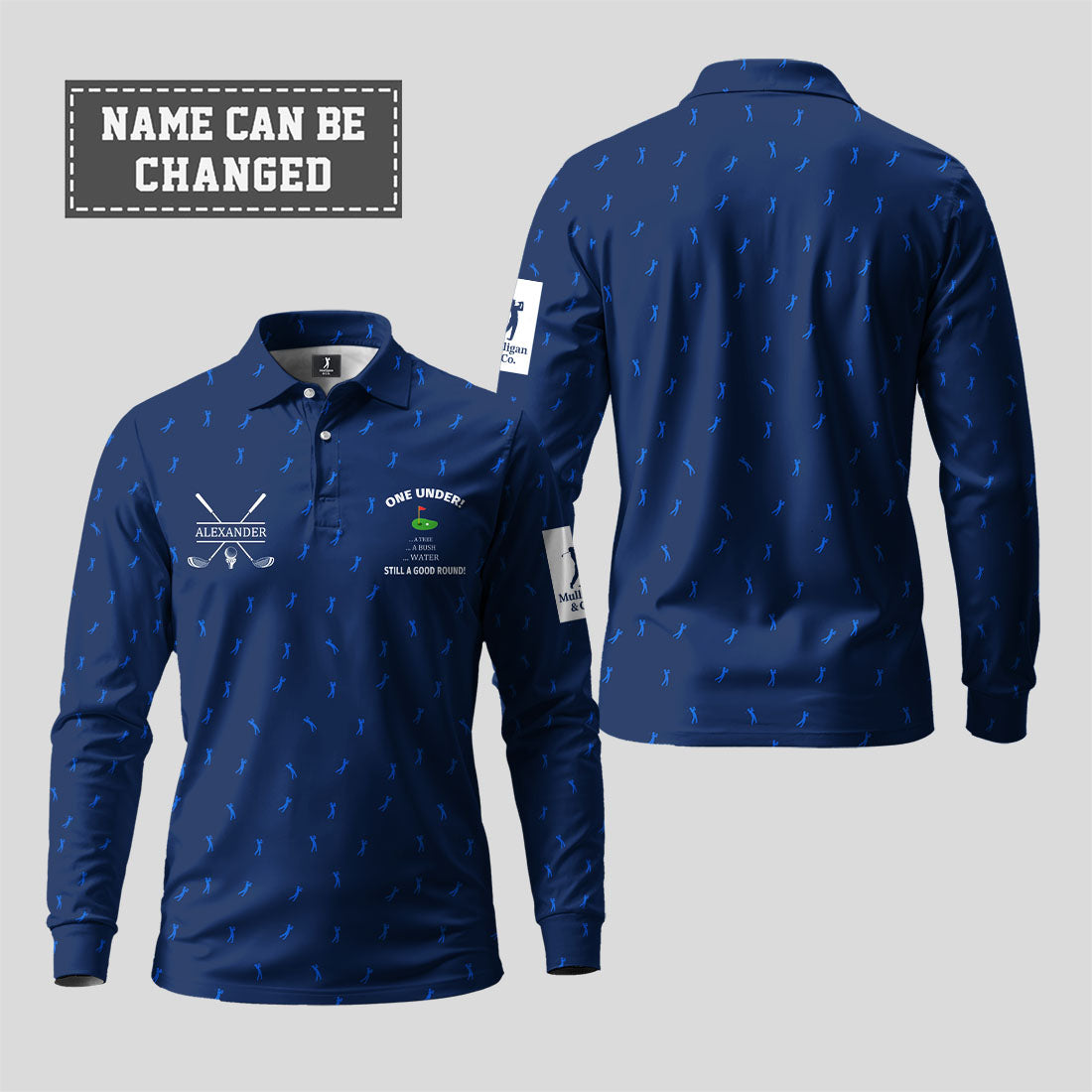 One Under Long Sleeve Polo