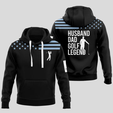Husband Dad Golf Legend Hoodie