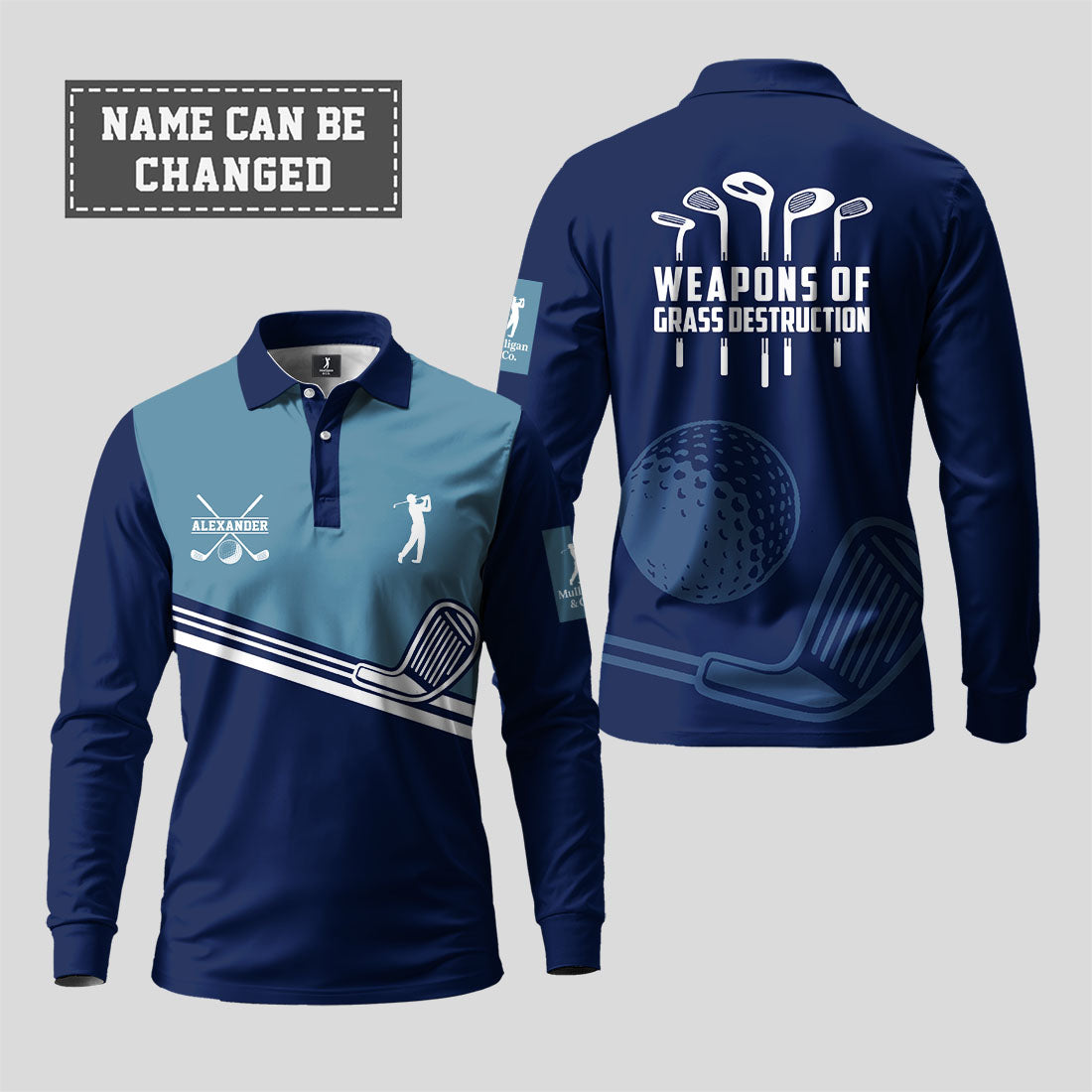 Weapons Of Grass Destruction Long Sleeve Polo