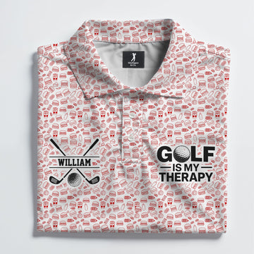 Golf Is My Therapy Polo Shirt