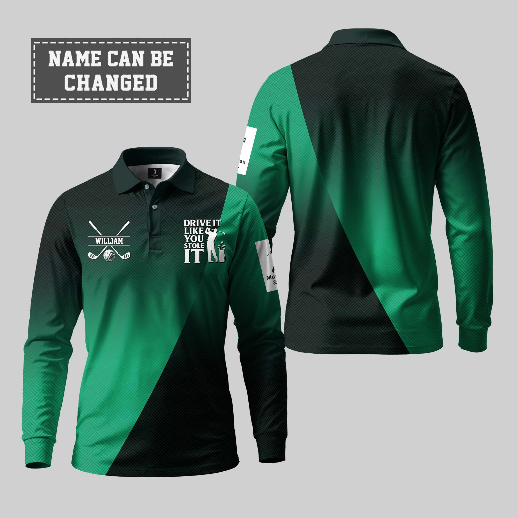 Drive It Like You Stole It Long Sleeve Polo