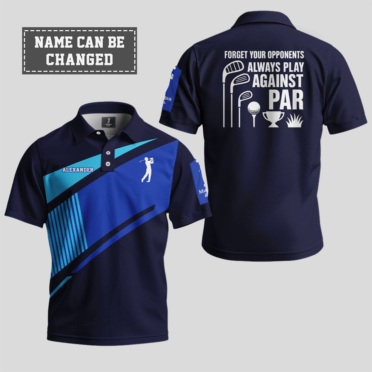 Forget Your Opponents Always Play Against Par Polo Shirt