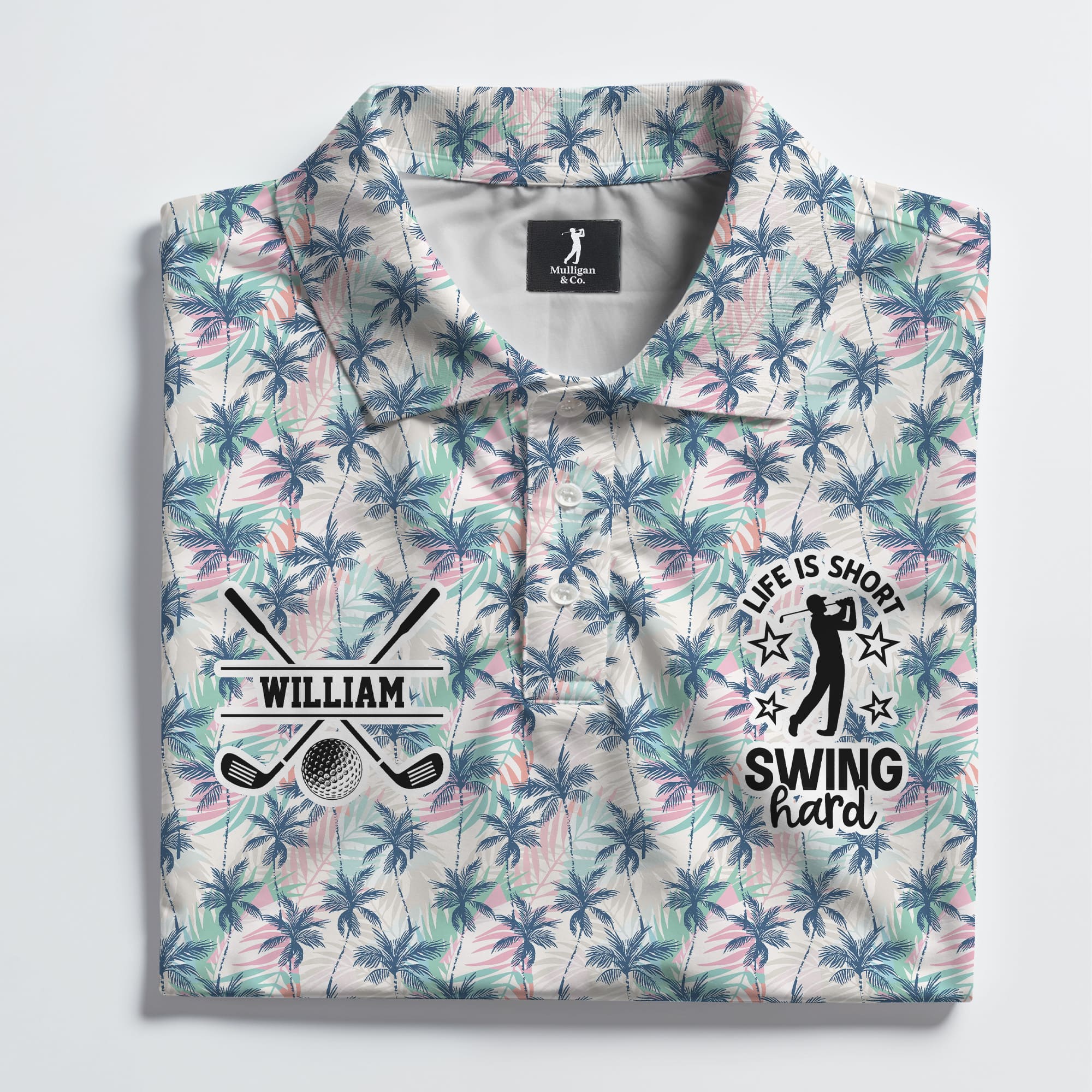 Life Is Short, Swing Hard Polo Shirt
