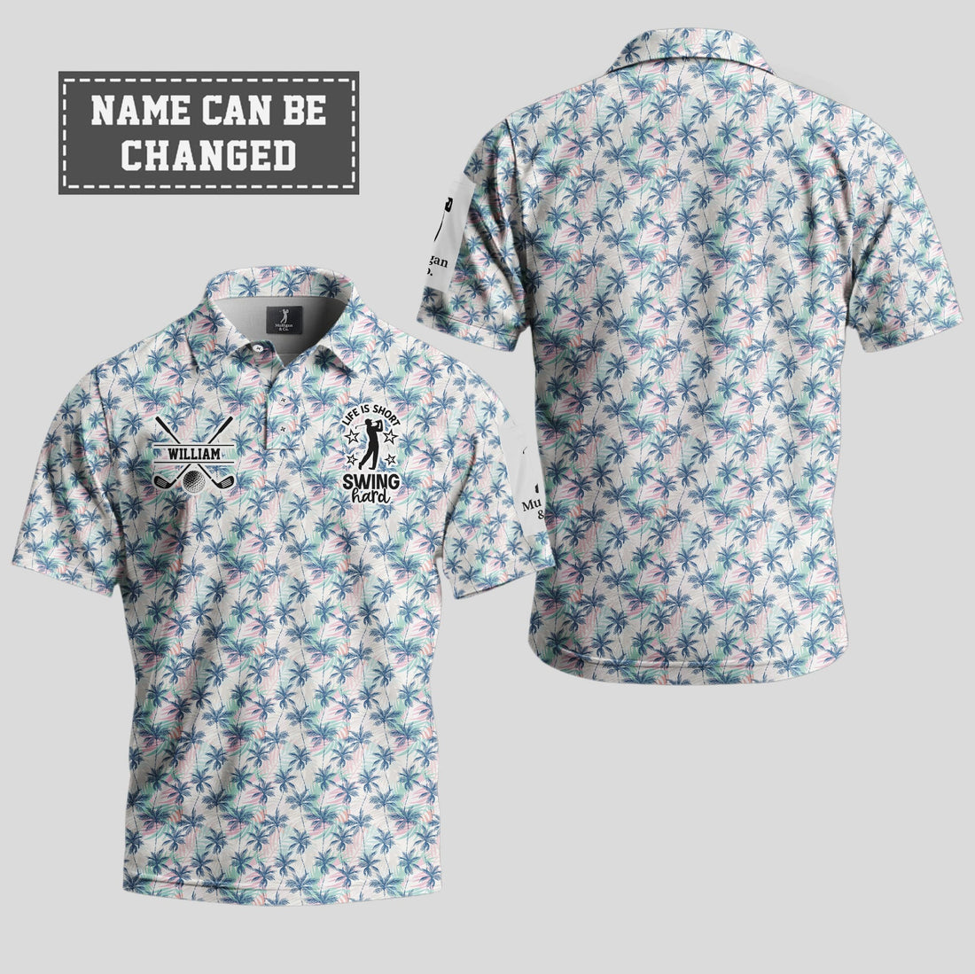 Life Is Short, Swing Hard Polo Shirt