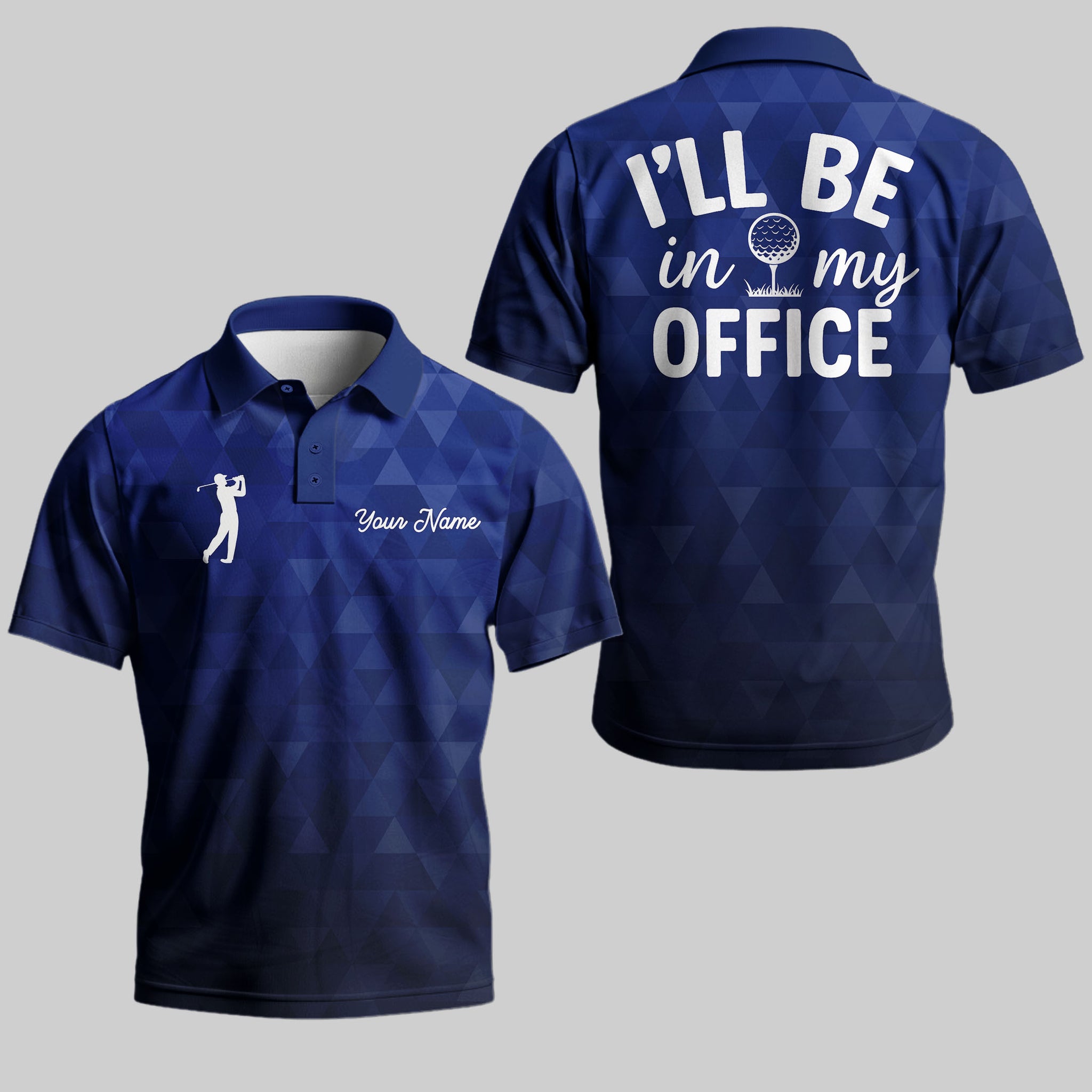 I'll Be In My Office Golf Polo Shirt 2