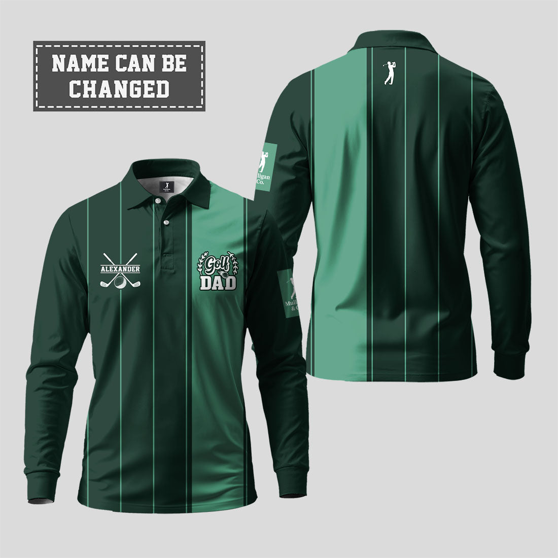 Golf Dad Long Sleeve Polo