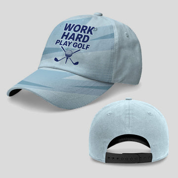 Work Hard Play Golf Baseball Cap