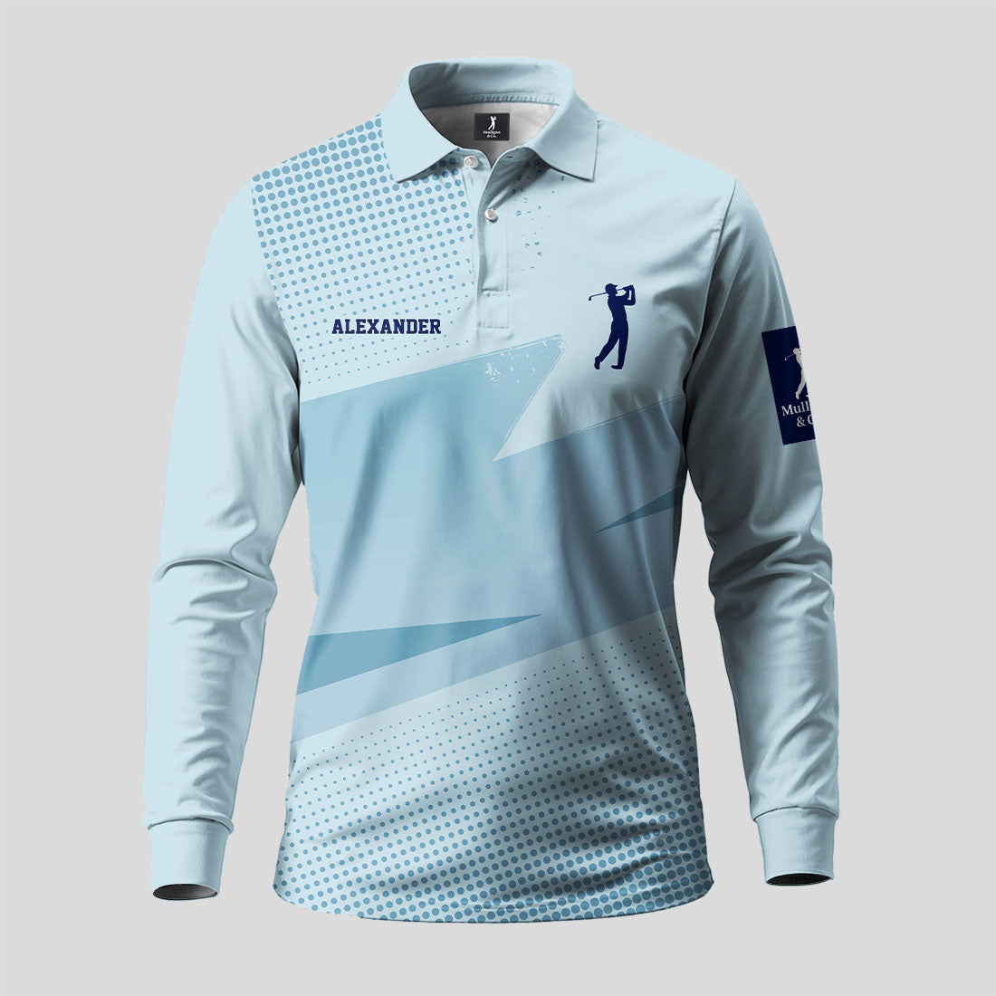 Work Hard Play Golf Long Sleeve Polo