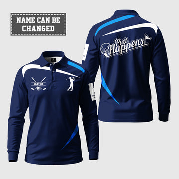 Putt Happens Long Sleeve Polo