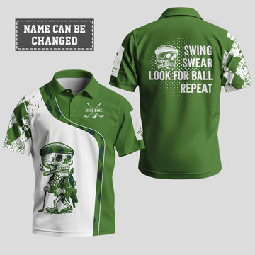 Swing Swear Look for Ball Repeat Polo Shirt