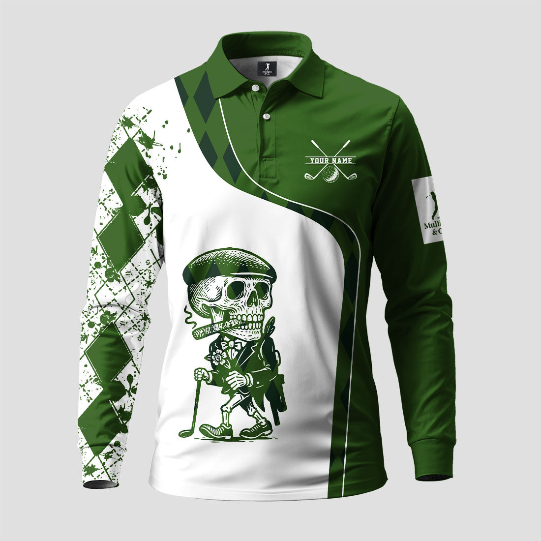 Swing Swear Look for Ball Repeat Long Sleeve Polo