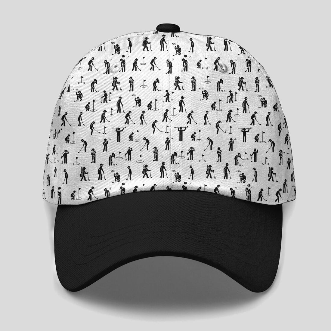 Funny Golfers Pattern Baseball Cap