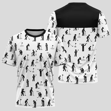 Funny Golfers Pattern TShirt