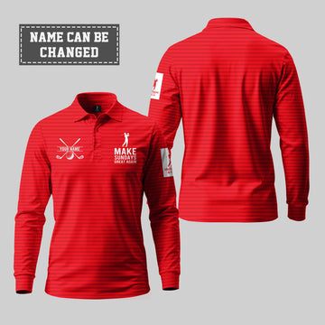Make Sundays Great Again Long Sleeve Polo