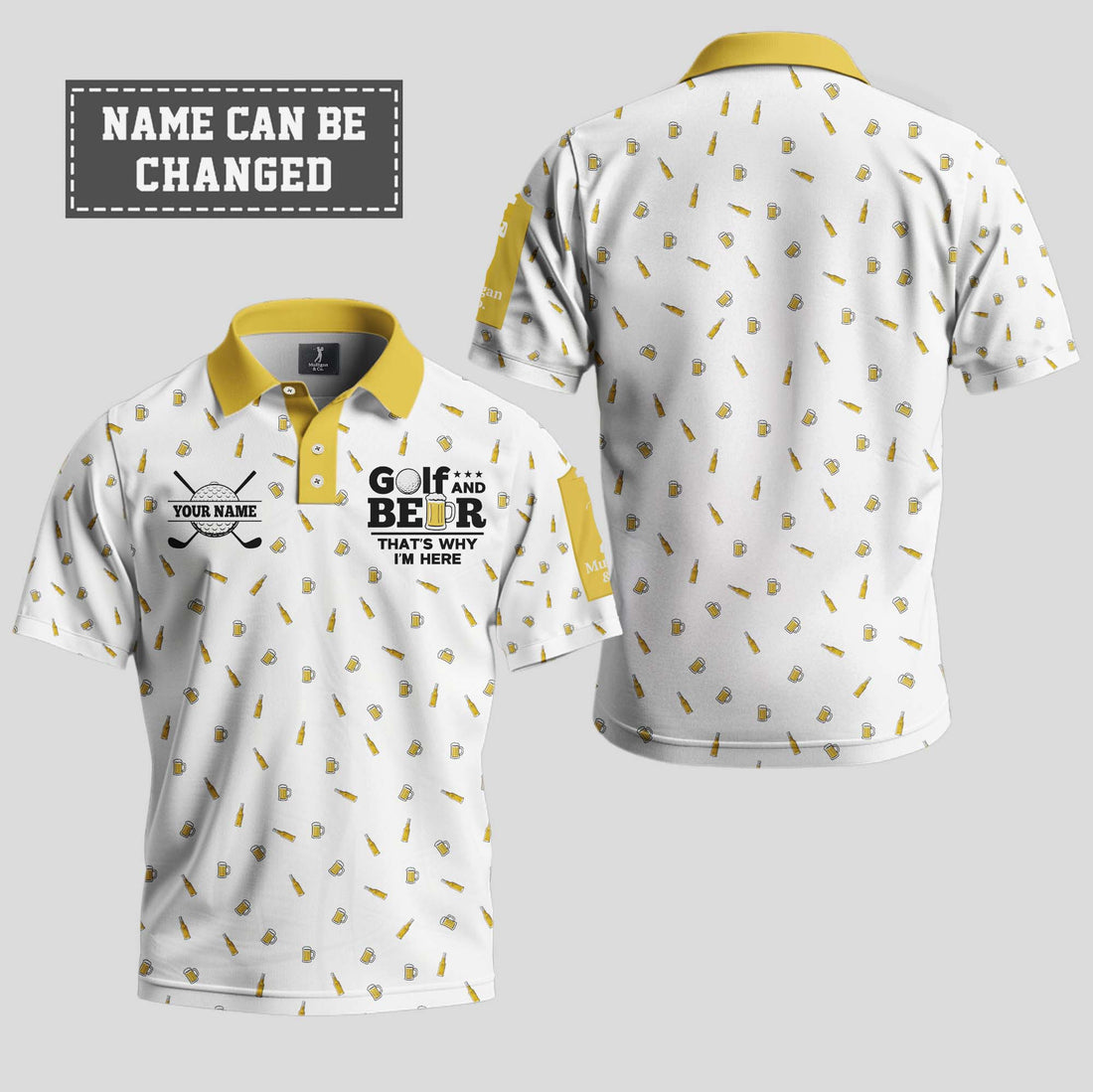 Golf and Beer Polo Shirt