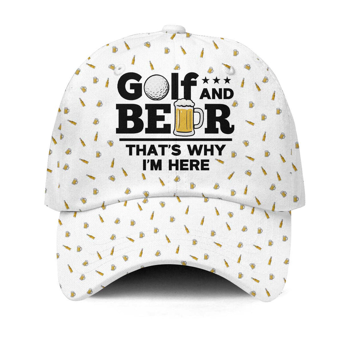 Golf and Beer Baseball Cap