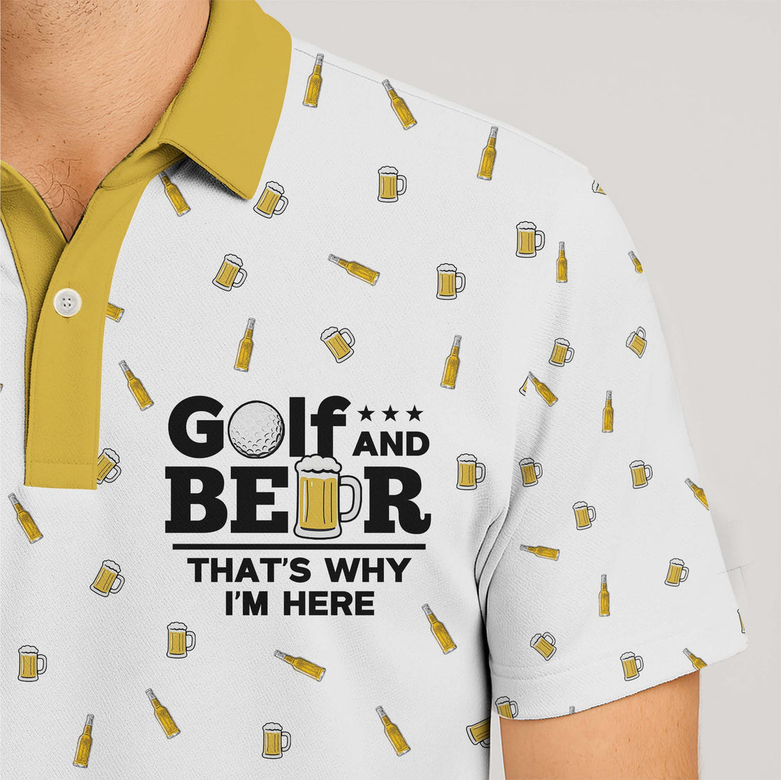 Golf and Beer Polo Shirt 2