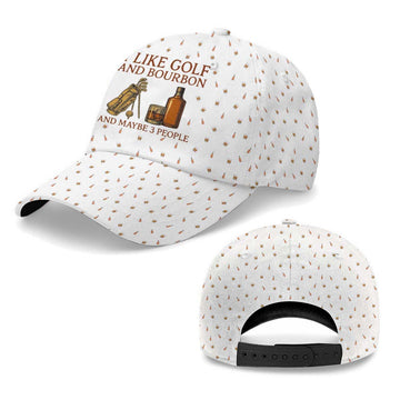 I Like Golf and Bourbon Baseball Cap