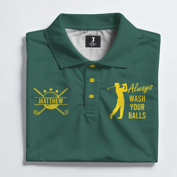 Always Wash Your Ball Champion Polo Shirt